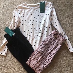 H&M Girls Leggings and Long Sleeved Shirt
